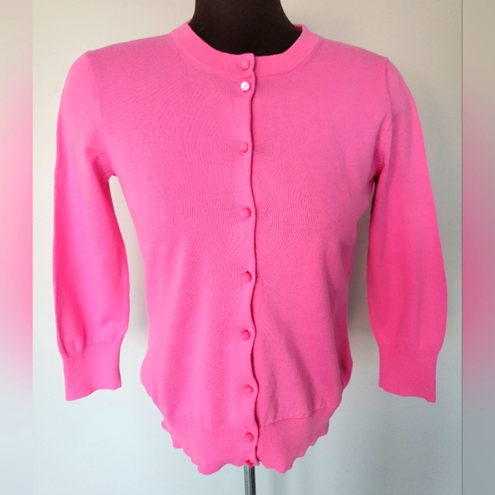 J Crew cotton knitted cardigan size M